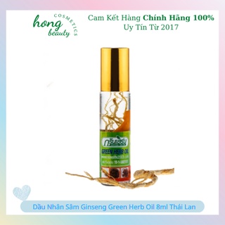 01 chai dầu nhân sâm ginseng green herb oil 8ml thái lan