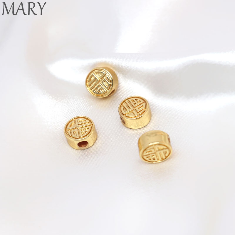Hạt Xâu Làm Trang Sức Mạ Vàng 18K diy