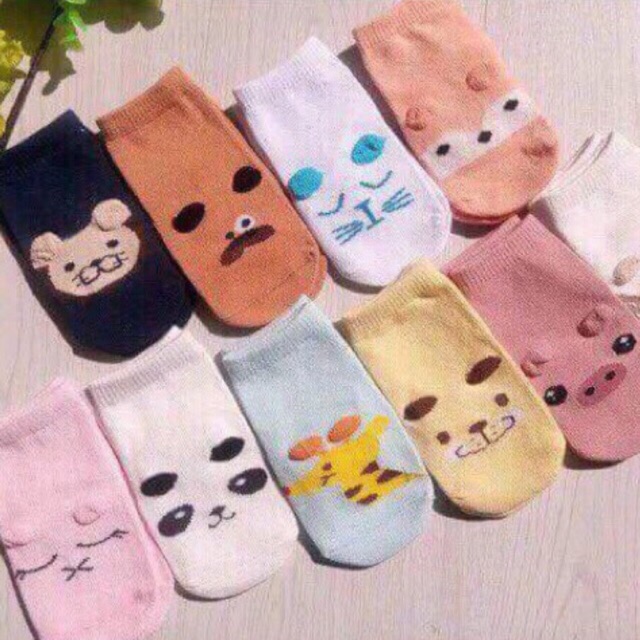 Combo 12 Đôi Tất PONY KISS Xuất Nhật Đủ Màu Cho Bé