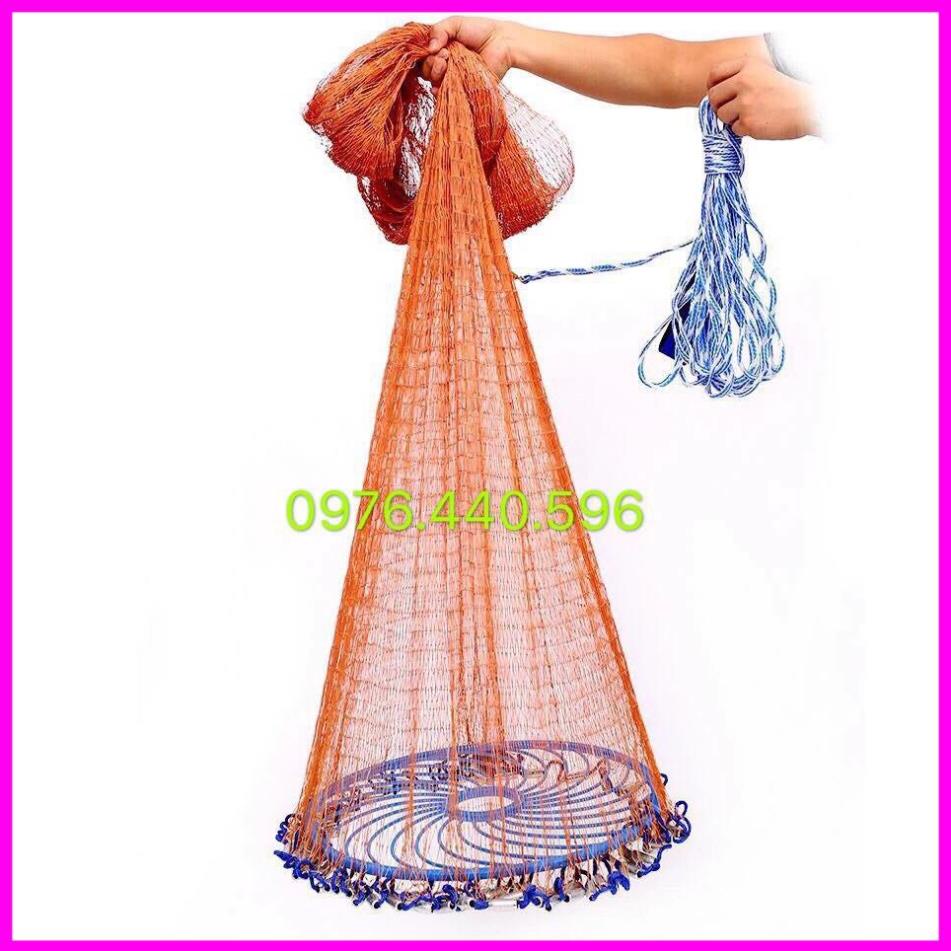 [Thương Hiệu] Chài Dù Đánh Cá Chài Rút Đĩa Bay UFO Sợi Dù Thái Lan Cao Cấp Đủ Size 2,4m 3m 3,6m