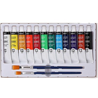 🔹 Màu Vẽ Dạng Bột Tuýp Baoke WP802 - 12 màu 12ml