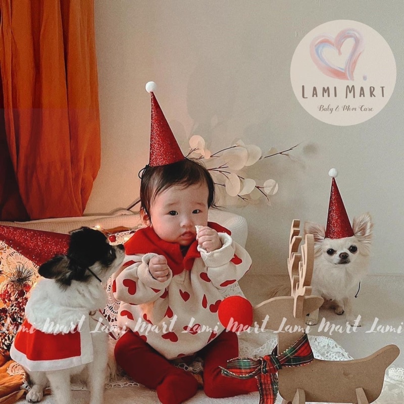 Set suit tim đỏ Hibyebebe Size S