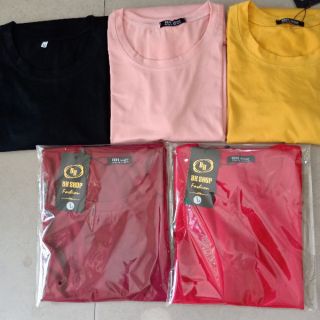 Áo thun cotton cổ tròn