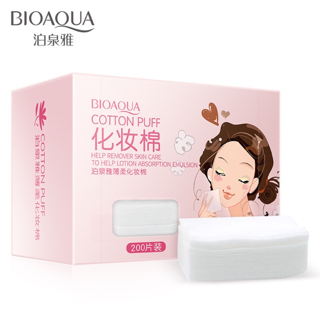 Hộp 200 miếng bông tẩy trang Bioaqua