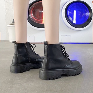 CÓ SẴN BOOT ĐEN ULLZANG -BỐT NỮ( KÈM VIDEO ẢNH THẬT)
