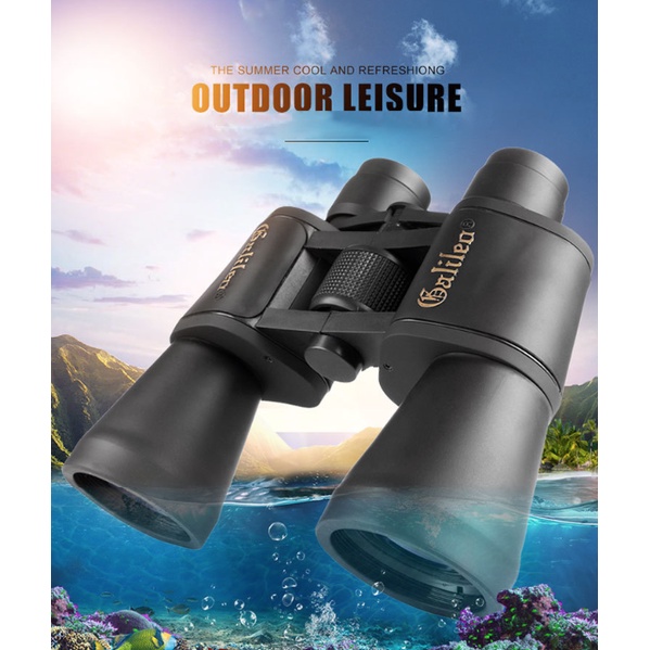 Ống nhòm 2 mắt Galileo thấu kính kích thước 20x50 tầm nhìn 1000m