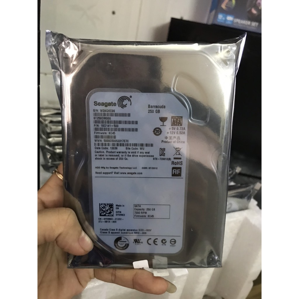 Ổ cứng PC ( HDD) seagate 250Gb/500Gb mới 100% BH 24T | BigBuy360 - bigbuy360.vn