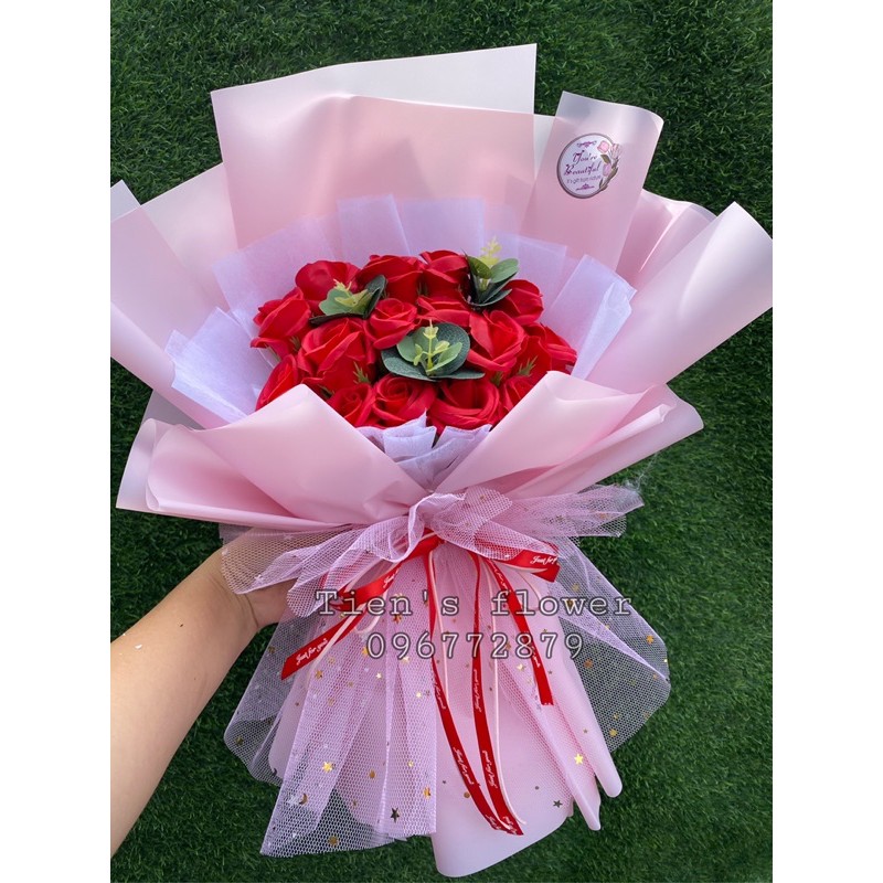 Quà sinh nhật, valentine , 8/3 . Hoa sáp cao cấp 15 bông