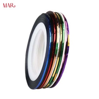 Cuộn Dây Kim Tuyến Trang Trí Móng Tay Nhiều Màu