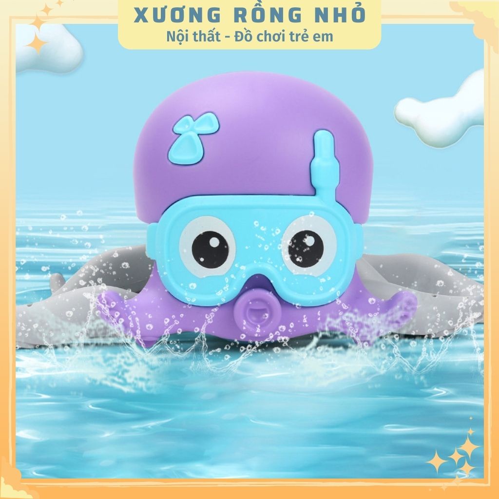Đồ Chơi Trẻ Em Bạch Tuộc Cảm Xúc Vặn Cót Cho Bé Độc Đáo Vui Nhộn _ Có Dây Đeo Cho Bé Dắt Đi Dạo_ Bơi Dưới Nước