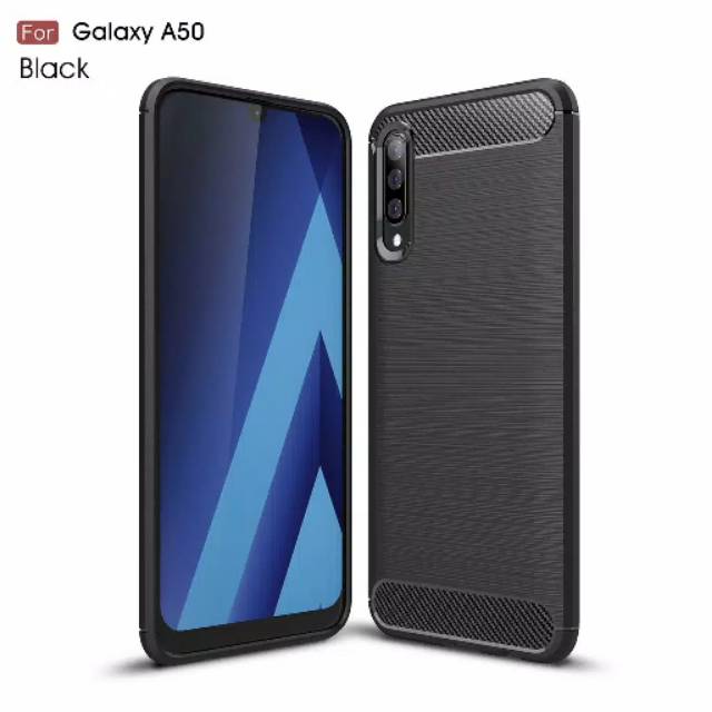 Ốp Điện Thoại Sợi Carbon Cho Samsung A50 - Case Ipaky A50