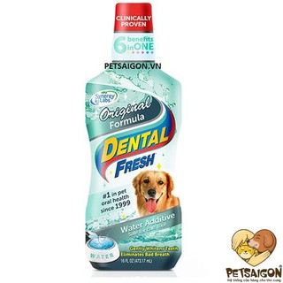 Dung Dịch Uống Vệ Sinh Răng Miệng Cho Chó Dental Fresh