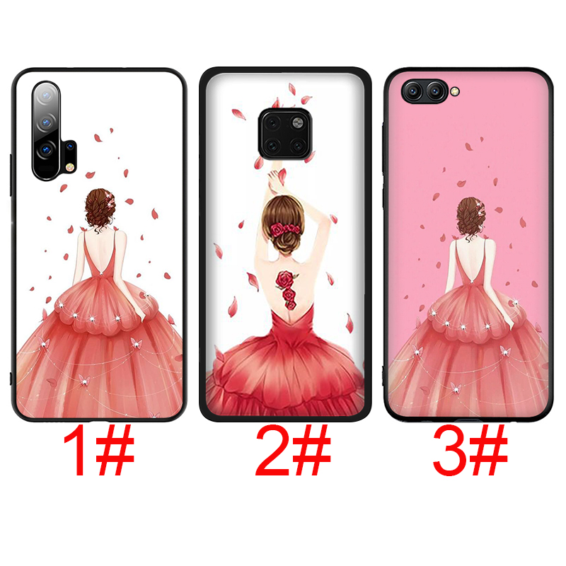 Ốp Lưng Mềm In Hình Công Chúa Cho Huawei Y6 Y7 Y9 Prime 2018 2019 Mate 10 20 30 Lite Pro