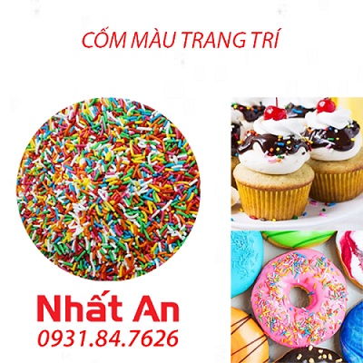 Cốm nhiều màu dài trang trí 50gr Colatta