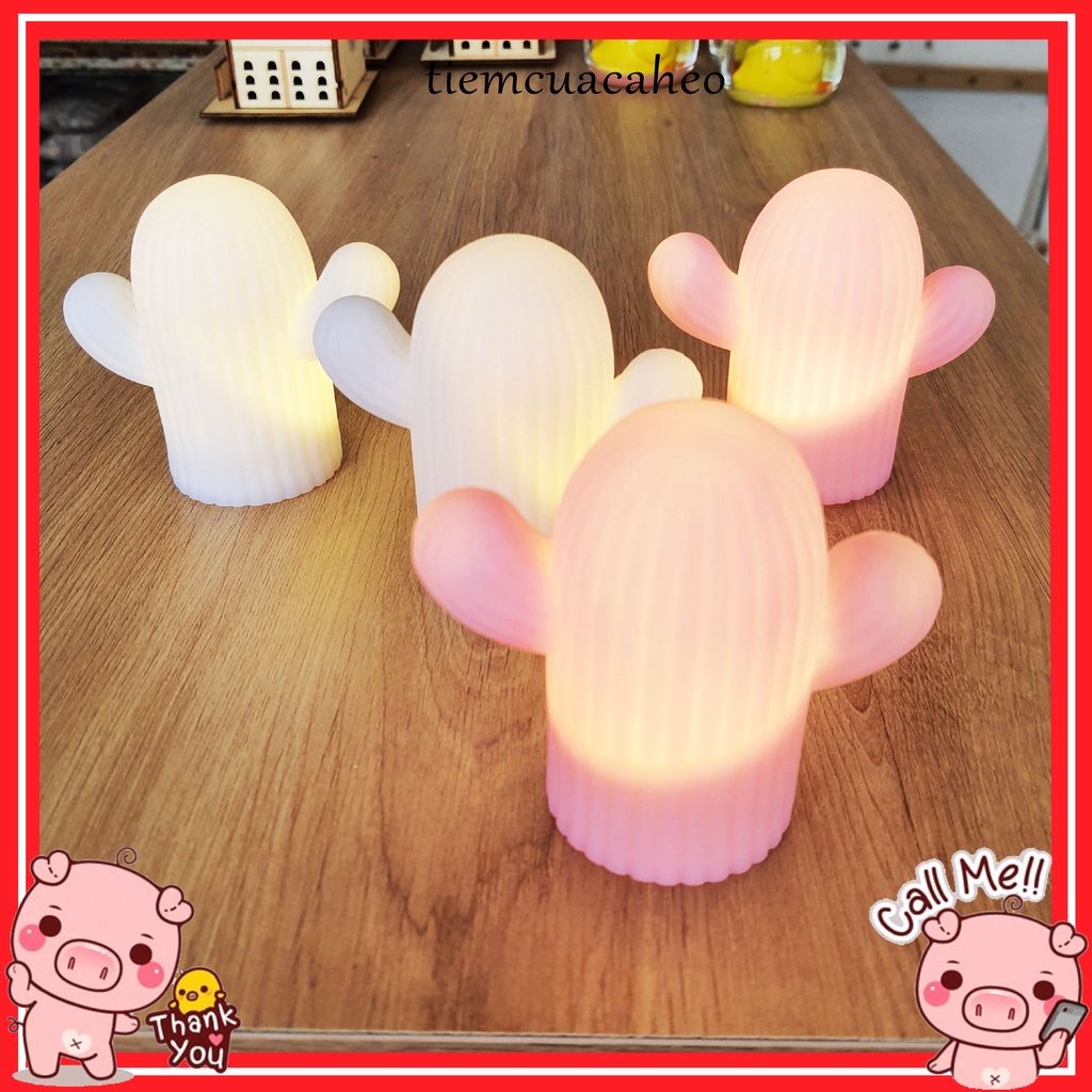 Đèn Ngủ Hình Cây Xương Rồng, Cá Voi, Ngôi Sao Để Bàn Trang Trí Phòng Cute Hot tiktok tiemcuacaheo