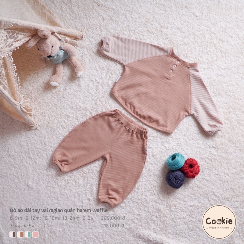 Bộ raglan quần harem Cookie