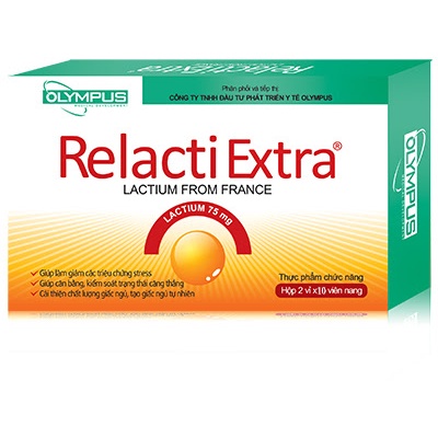 RELACTI EXTRA - Bổ sung Lactium Giảm stress, giúp ngủ ngon