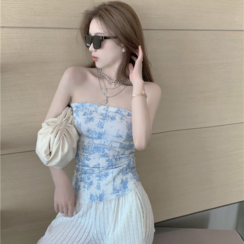 Áo Ống In Hoa Gợi Cảm Thời Trang Mùa Hè Dành Cho Nữ