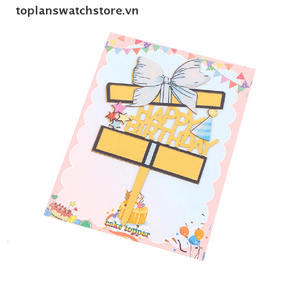 [toplanswatchstore] Topper Trang Trí Bánh Sinh Nhật Hình Hươu Cao Cổ Nhiều Màu Sắc Bằng Acrylic