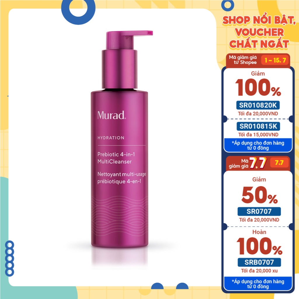 SỮA RỬA MẶT MURAD 4 TRONG 1 - PREBIOTIC 4-IN-1 MULTICLEANSER 148ML