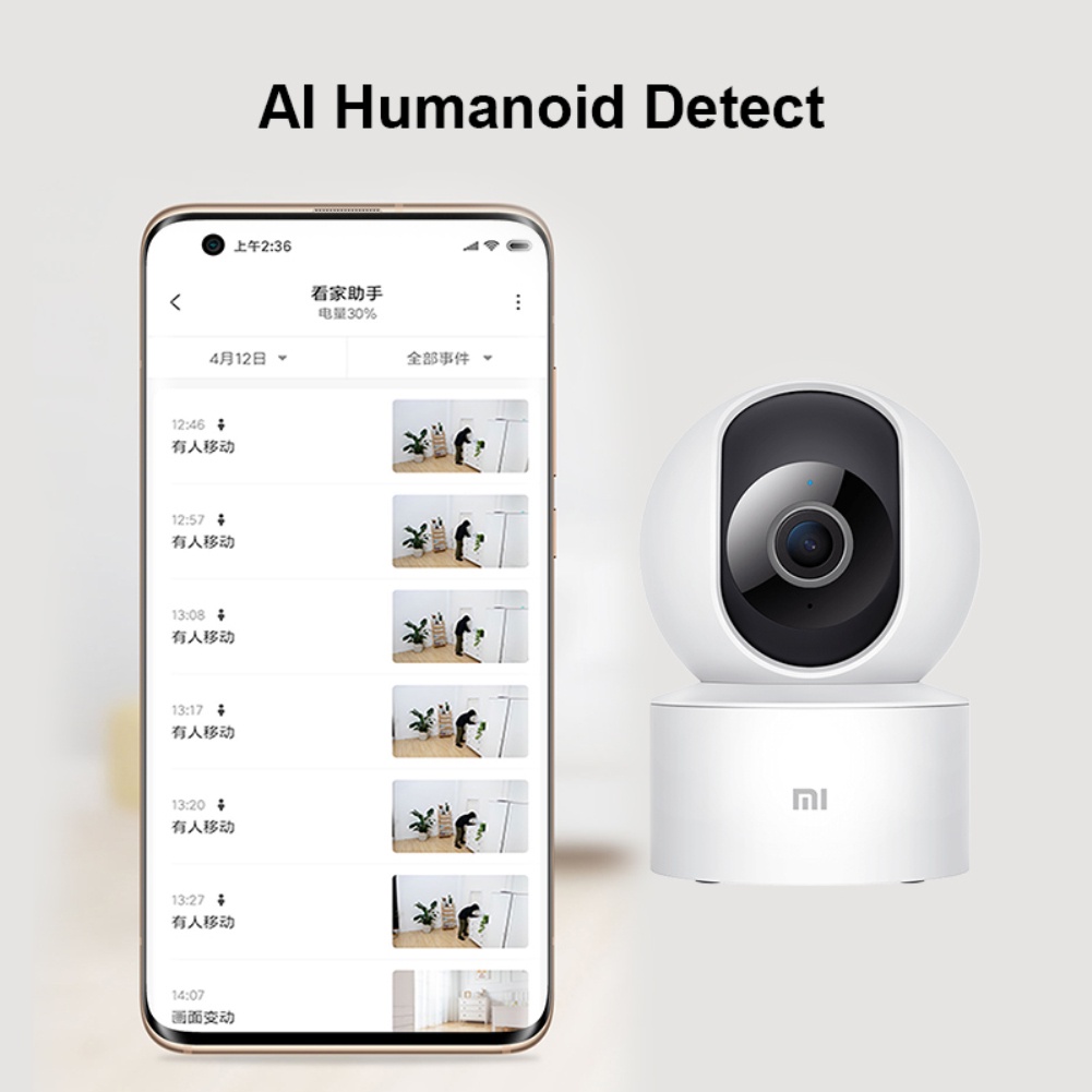 Xiaomi Mijia 360 ° Thông Minh Dome 360 Camera Cam IP 1080P, PTZ hồng Ngoại Nhìn Đêm