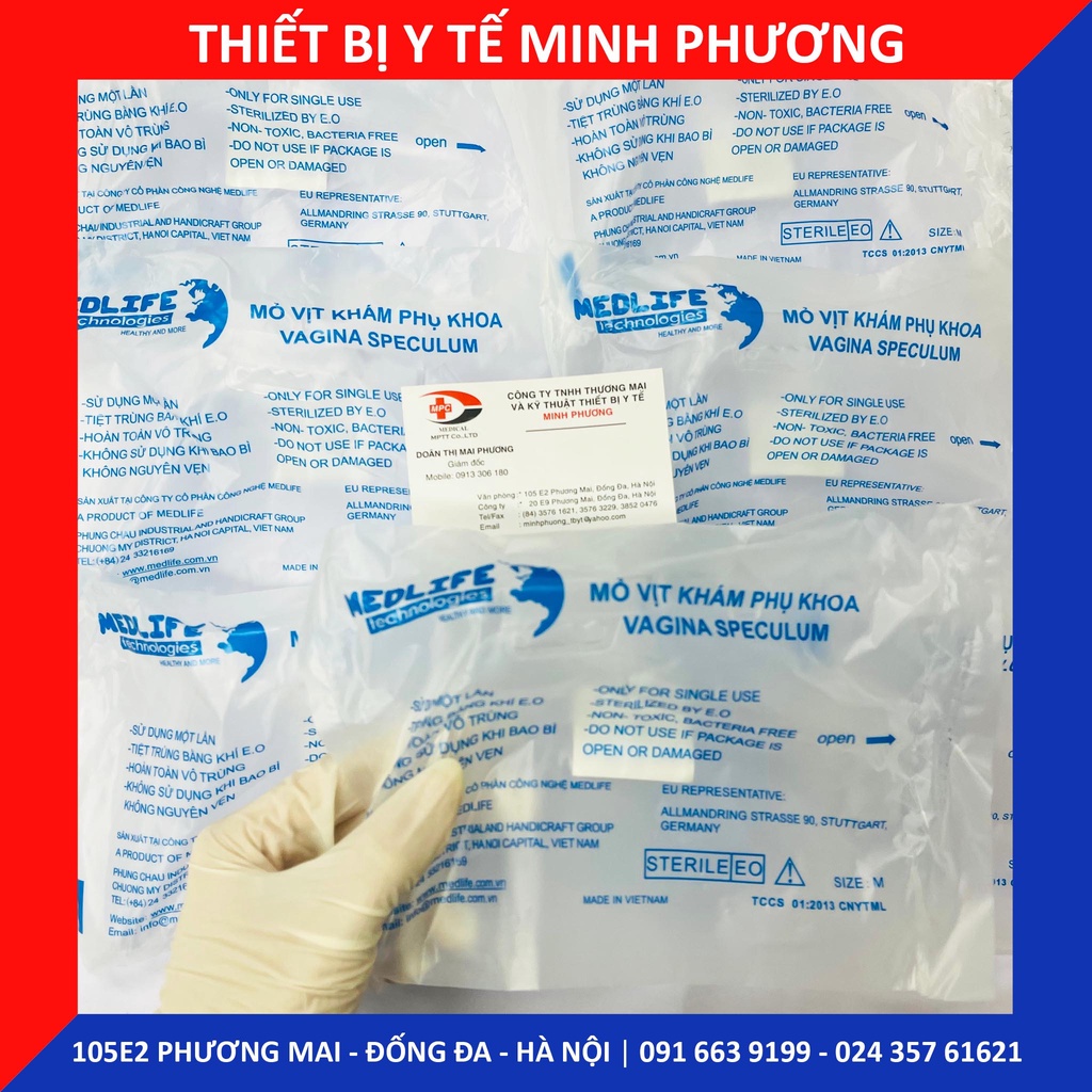 [Túi 20 chiếc] Mỏ vịt nhựa y tế Medlife