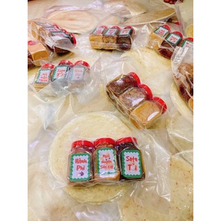 COMBO BÁNH TRÁNG PHƠI SƯƠNG MUỐI HÀNH PHI SATE