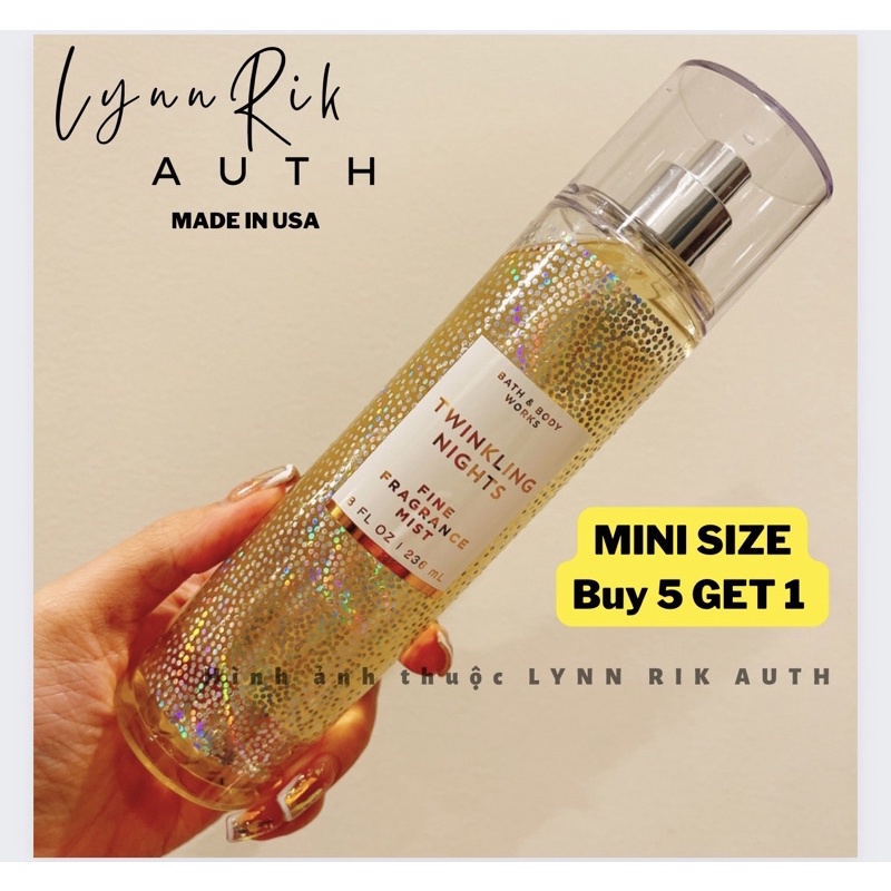 TWINKLING NIGHTS - Xịt Thơm Toàn Thân Body Mist Bath & Body Works