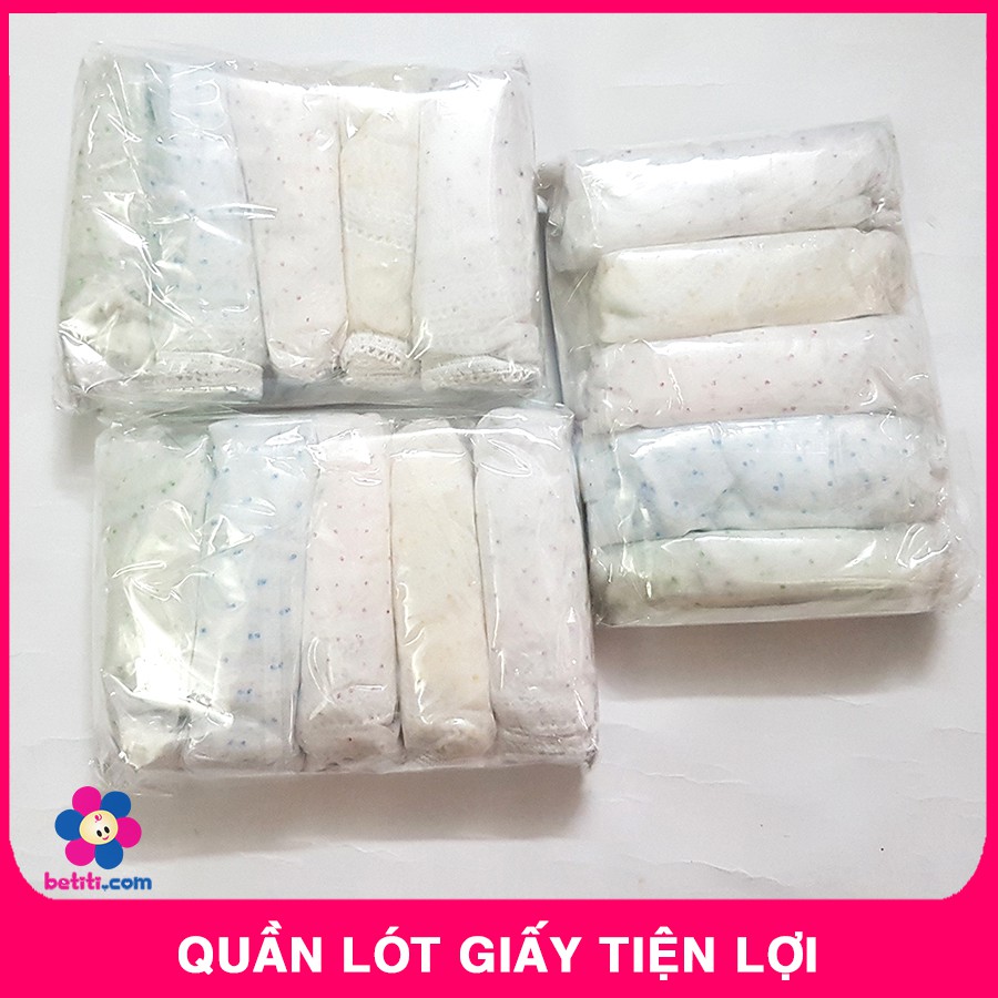 Set 5 Chiếc Quần Lót Giấy Tiện Dụng Sau Sinh Hoặc Đi Du Lịch - Quần Lót Giấy Thường