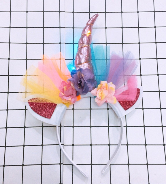Bờm tóc pony chơi trung thu hóa trang, bờm pony có đèn bờm hoá trang