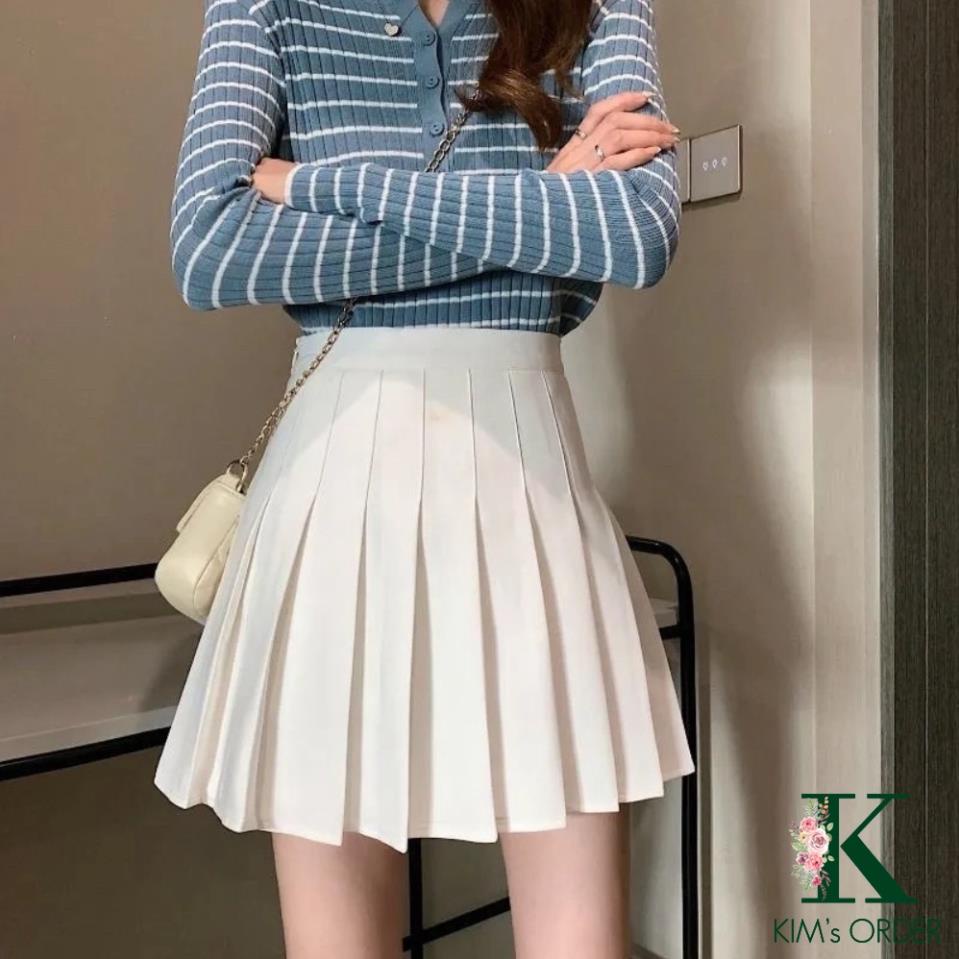 Chân Váy Ngắn Xếp Ly Tennis Màu Đen Ghi Trắng Hồng Dáng Chữ A Xoè Sport Loại 1 Có Lớp Quần Trong Tặng Túi Thơm Quần Áo