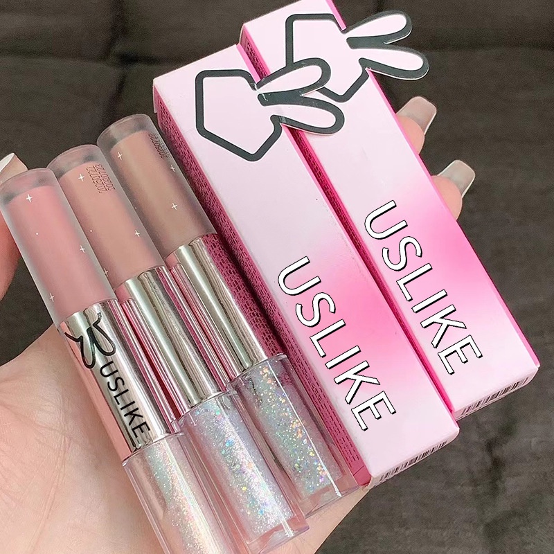 Uslike Phấn Mắt Dạng Lỏng Màu Nhung Lì Lâu Trôi