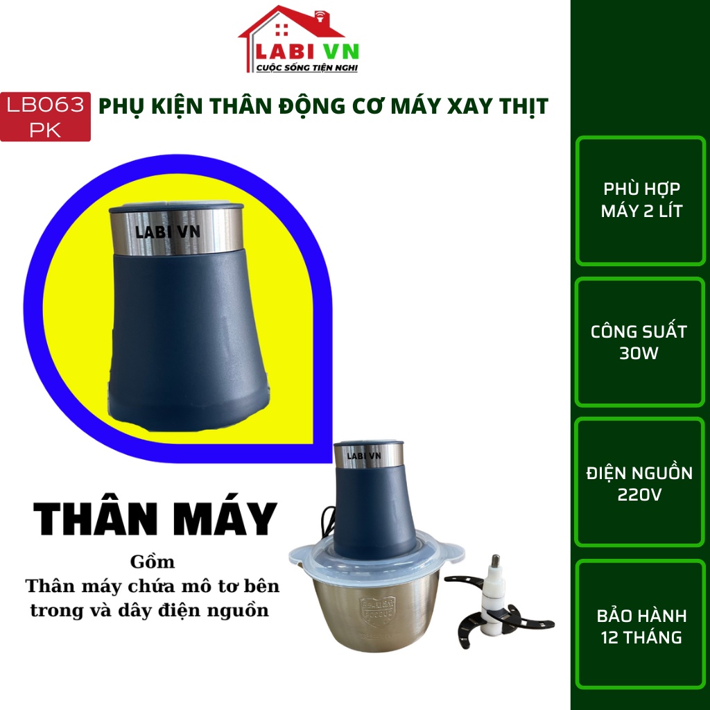 Thân Động Cơ Máy Xay Thịt LABI VN LB063PK - Hàng Chính Hãng