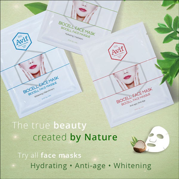 Mặt Nạ Nước Dừa Tươi Vượt Trội BIOCELL HYDRATING FACE MASK