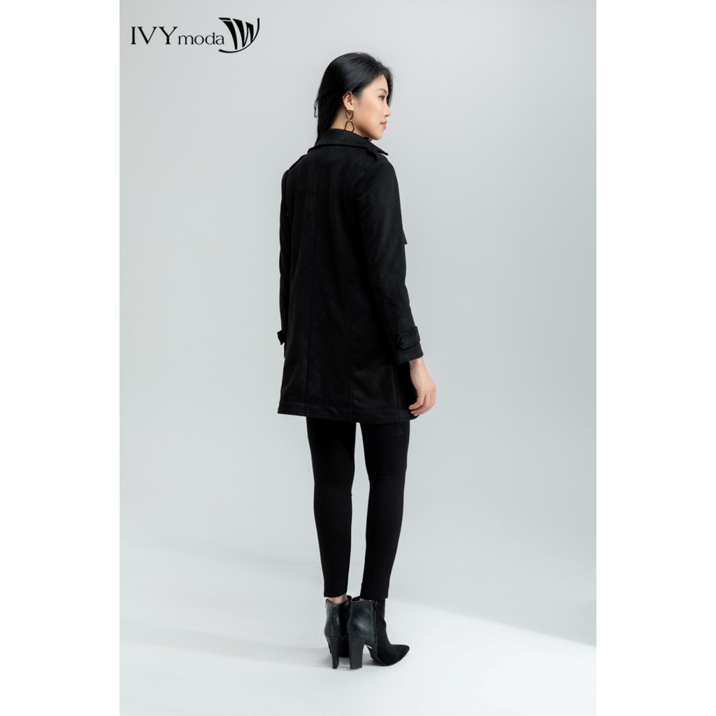 Áo khoác nữ da lộn IVY moda MS 77C6018