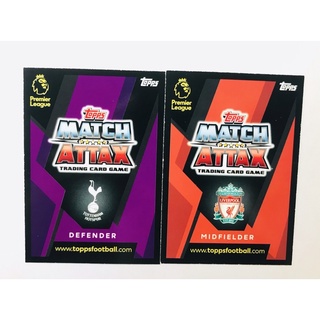 THẺ MATCH ATTAX PREMIER LEAGUE 2018/2019 (UK)