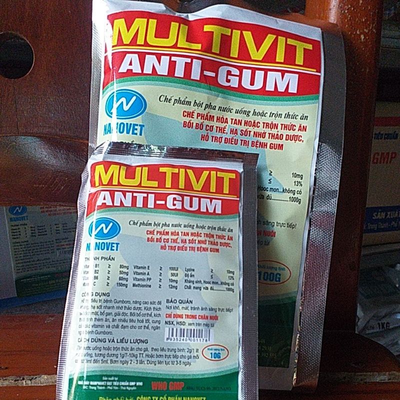 anti gum thuốc bổ cho chim gà bị gum, hạ sốt, gà đá, thú cưng