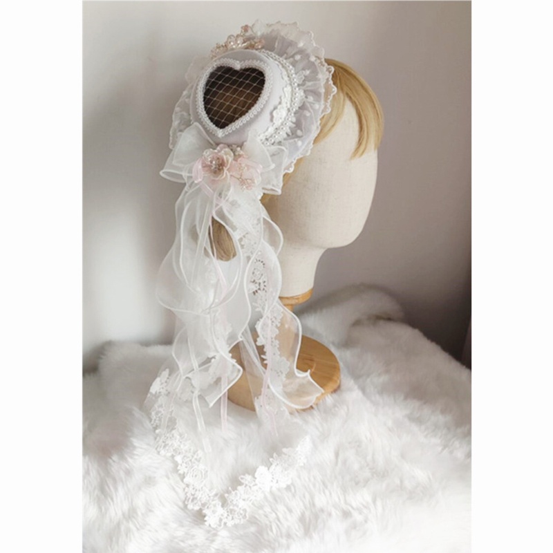 Mũ Nơ Hoa Phong Cách Hoàng Gia Lolita Dành Cho Nữ