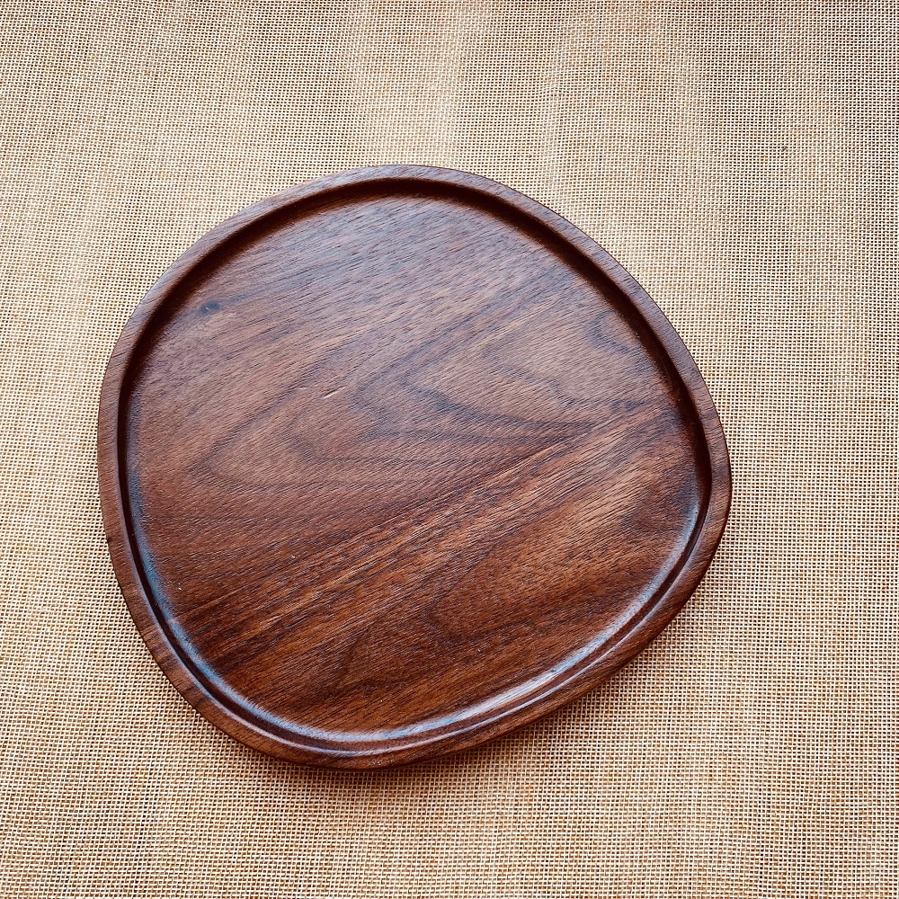 Khay gỗ decor, khay gỗ hình trám hình xoài cách điệu gỗ Tần bì, Óc chó dùng để chụp ảnh