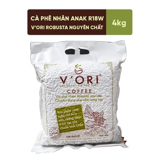 Cà phê nhân ANAK Robusta V'Ori nguyên chất chế biến ướt chất lượng VietGAP 4kg