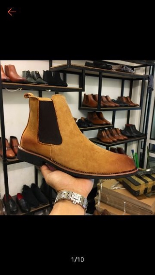 Giày Chelsea Boot Bôt Da Bò Thật 100% PORM Cá Tính