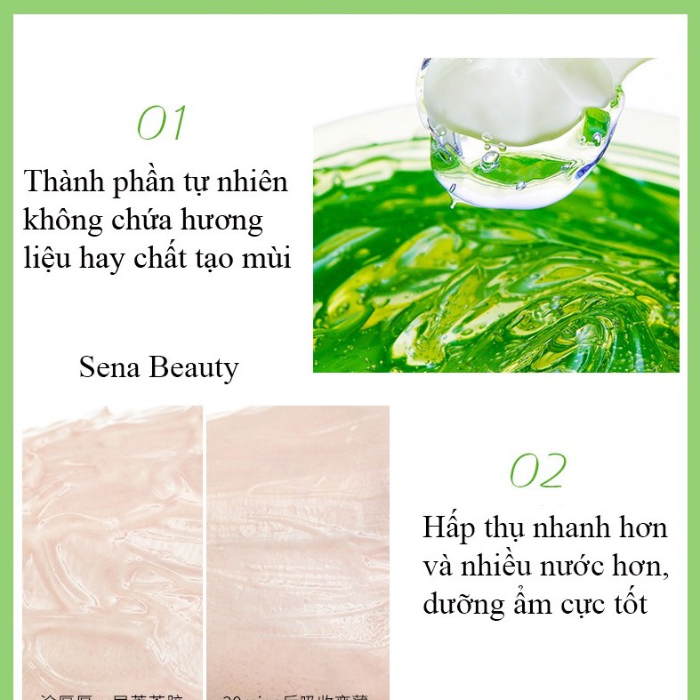 Gel lô hội dưỡng ẩm làm dịu da Maycreate Aloe Vera loại hộp 300ML Sena Beauty | BigBuy360 - bigbuy360.vn
