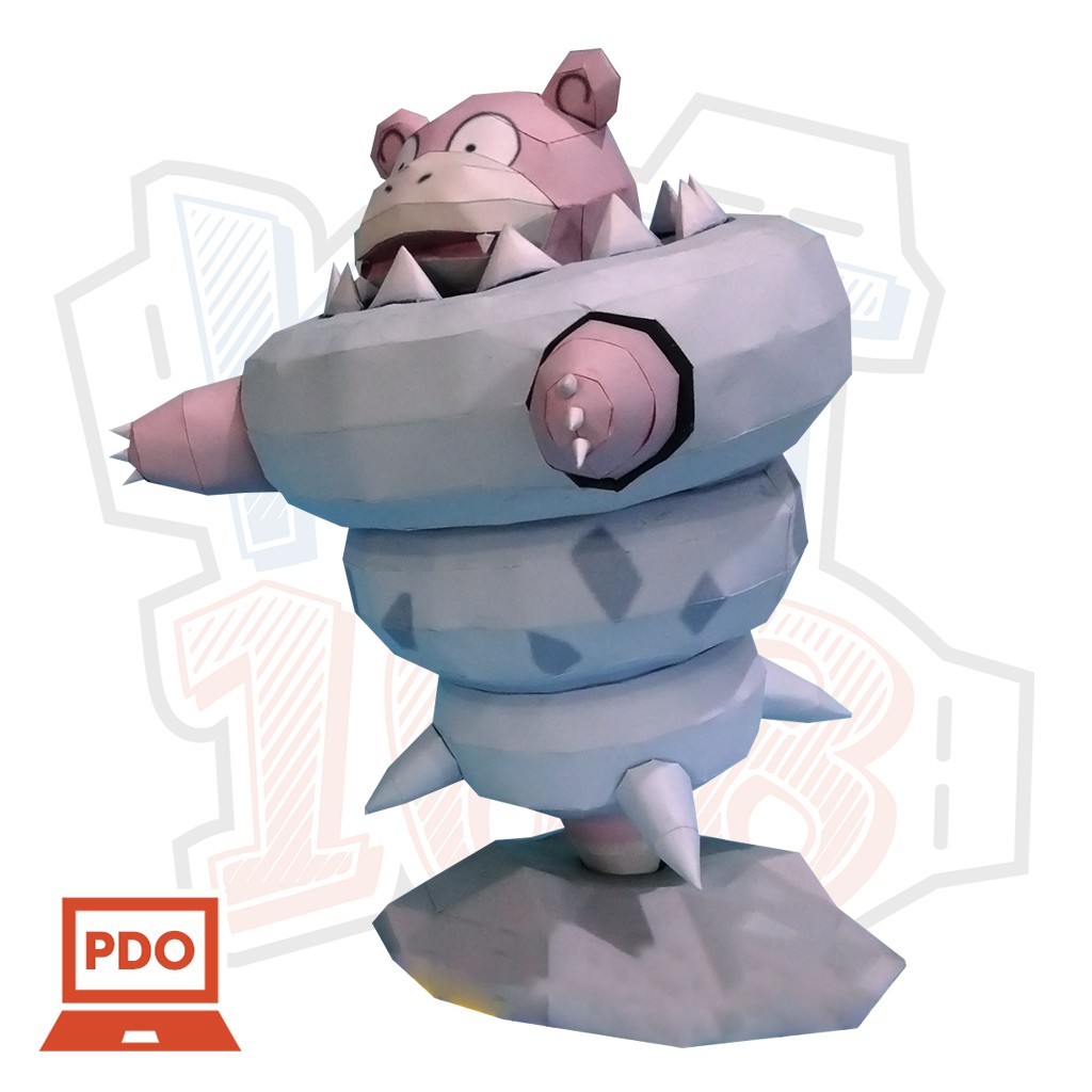 Mô hình giấy Pokemon Mega Slowbro