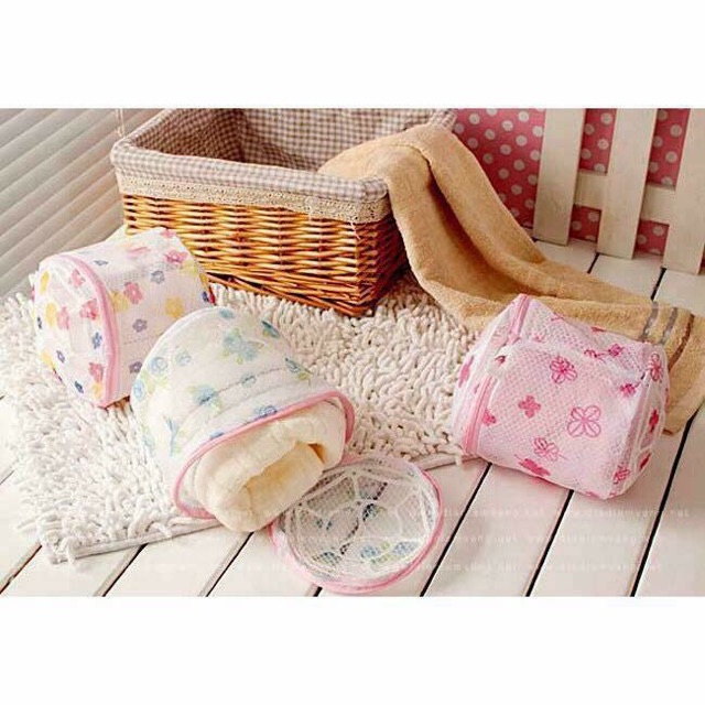 Túi giặt đồ lót cao cấp có khóa kéo và gọng nhựa