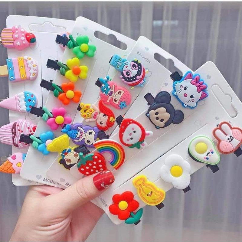 Set 10 kẹp mái cho bé,