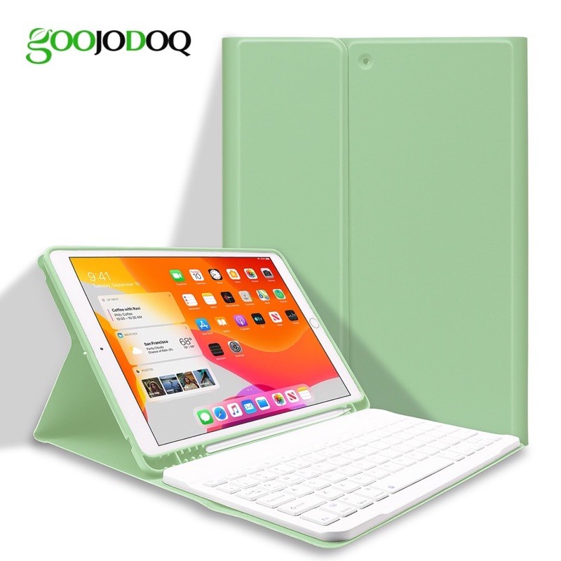 [GIAO HOẢ TỐC] [iPad 9.7] Kèm bàn phím ốp Case iPad kèm bàn phím với khay bút Bao da máy tính bảng GOOJODOQ