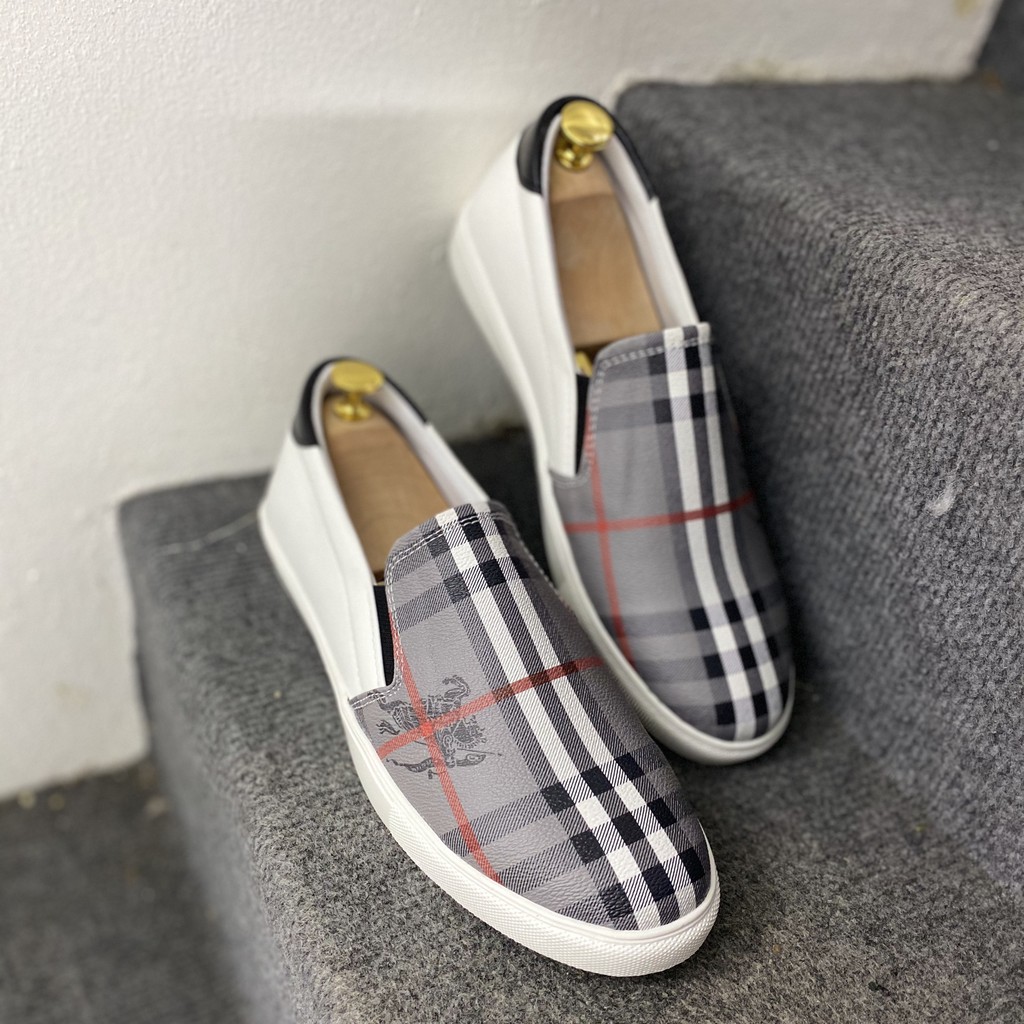 Giày Lười Nam BBR Kẻ Caro - Giày Nam Thời Trang in Hình Ngựa - Mẫu 2021 | BigBuy360 - bigbuy360.vn