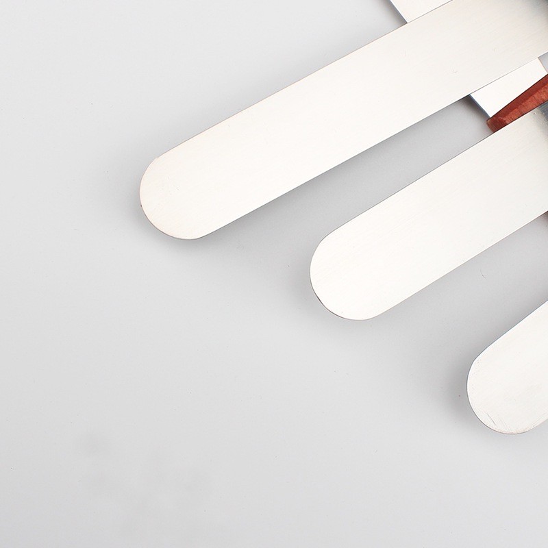 Dao chà láng bánh kem inox cán gỗ 37cm