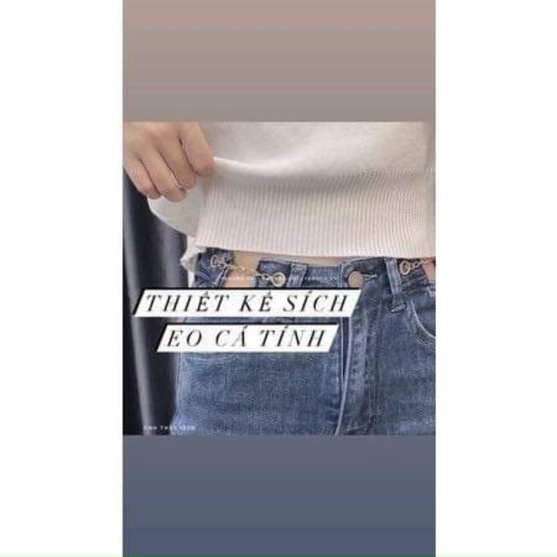 Quần Jeans suông xích