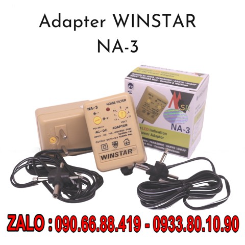 Sạc đa năng Adapter Na-3 Winstar cho phun xăm - Ổn áp chuyên dùng cho Máy Xăm Thần Thánh - Adaptor Na2- Winstar SC 3123B